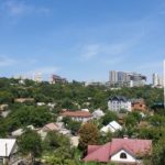 вид из однокомнатной квартиры (1д) 12 секции, 7 этаж на ул. Мандрыковскую